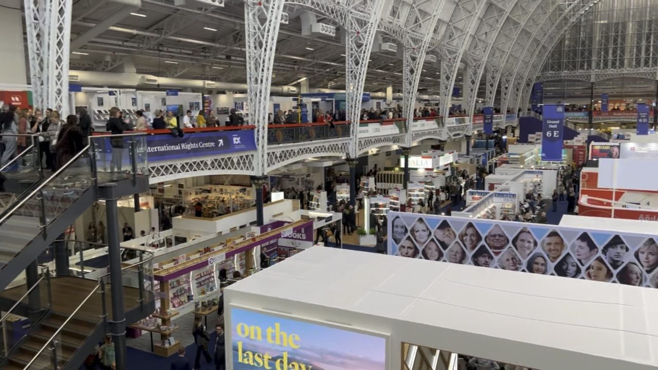 The International Rights Centre on the gallery above the Grand Hall at the London Book Fair